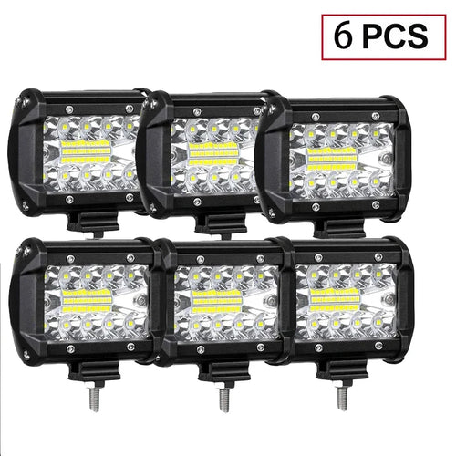 60W LED Work Light Bars 4Inch Spotlight Waterproof Driving Fog Light