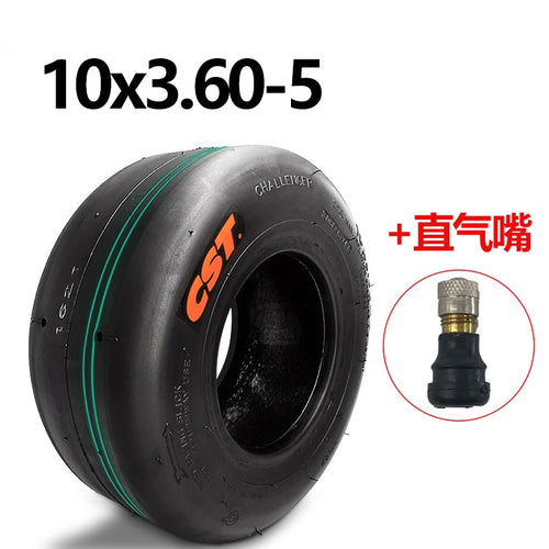 10x3.60-5 Tire CST Tubeless For 168 Go Kart 5 Inch Tyre Rear s Fit