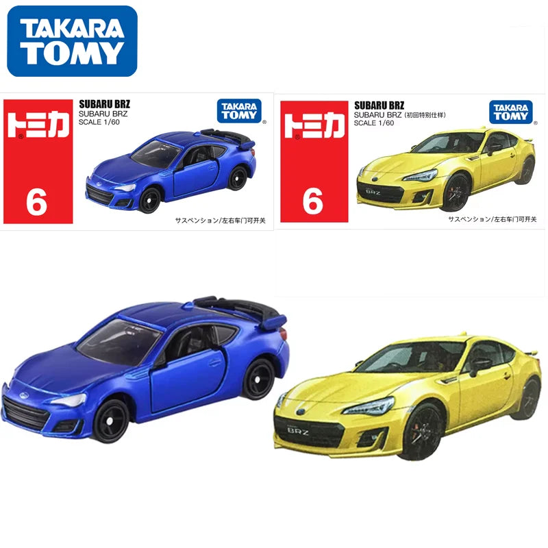 TAKARA TOMY Tomica New NO.6 1/60 SUBARU BRZ Sports Cars Alloy Toys