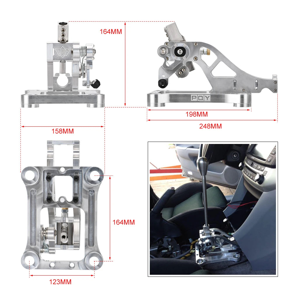 LIZHI Billet Shifter Box Assembly For 03-07 Accord CL7 CL9 & 04-08 TSX