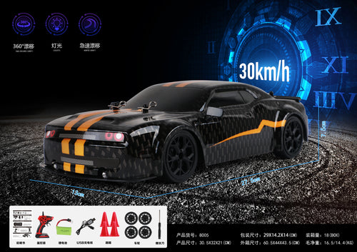 15Km/h RC Car Toys 1/43 2.4G High Speed Remote Control Mini Scale