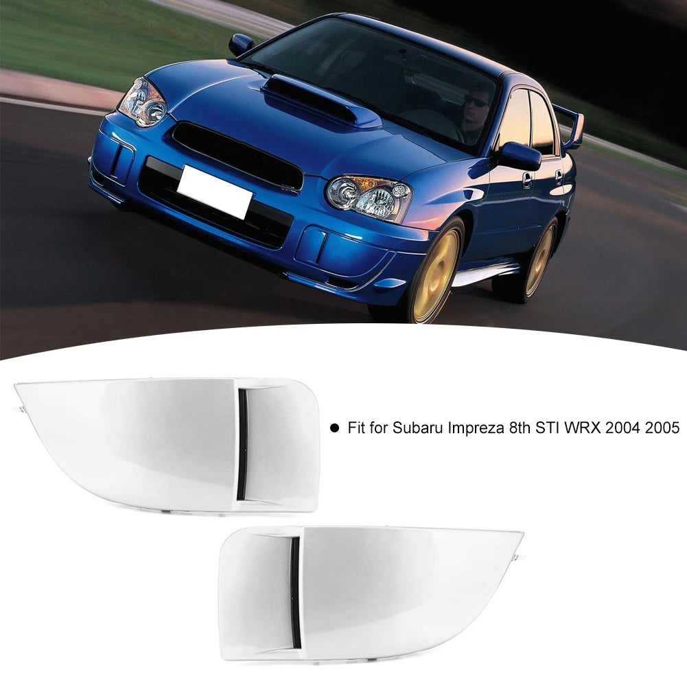 1 Pair Front Fog Light Bezel Lamp Cover Fit For Subaru Impreza STI WRX