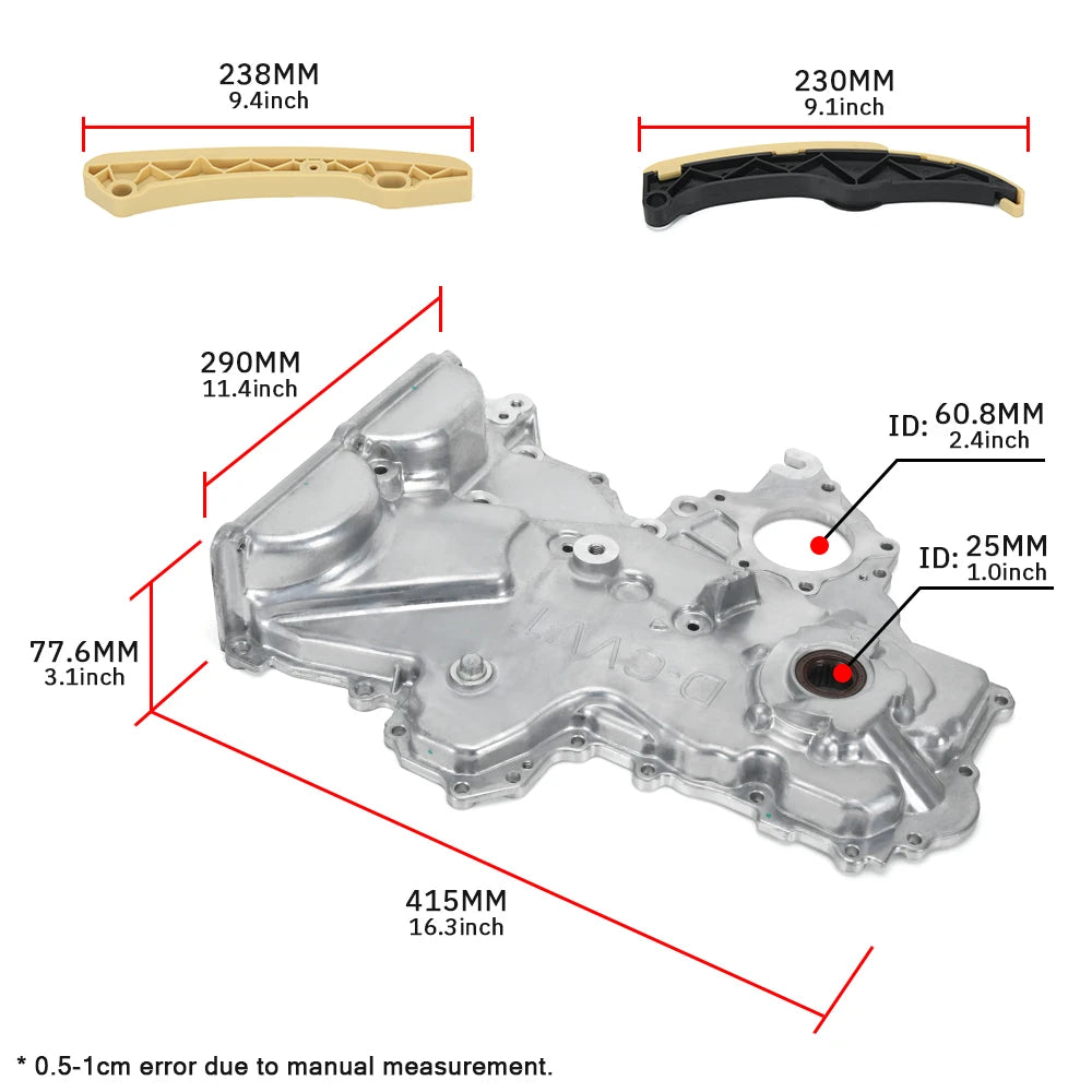 Timing Chain Kit+VVT Gear+Oil Pump Cover For Hyundai 2012-2021 & Kia