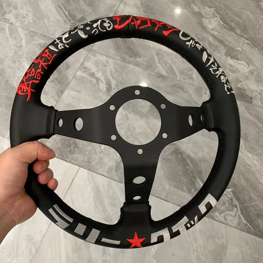 13Inch New Drift Universal Racing 326 Power Steering Wheel Car JDM