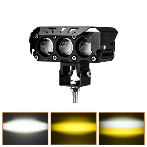 Universal Motorcycle  LED Fog Lights 200W 12V 24V Lens Spotlight