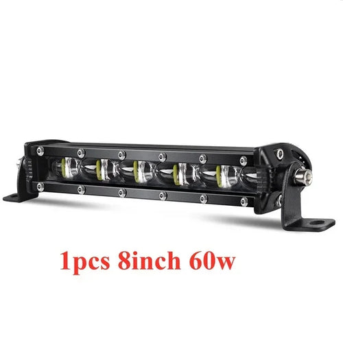 8Inch 60W 6D Lens LED Light Bar Combo Led Work Light For 4x4 Off Road