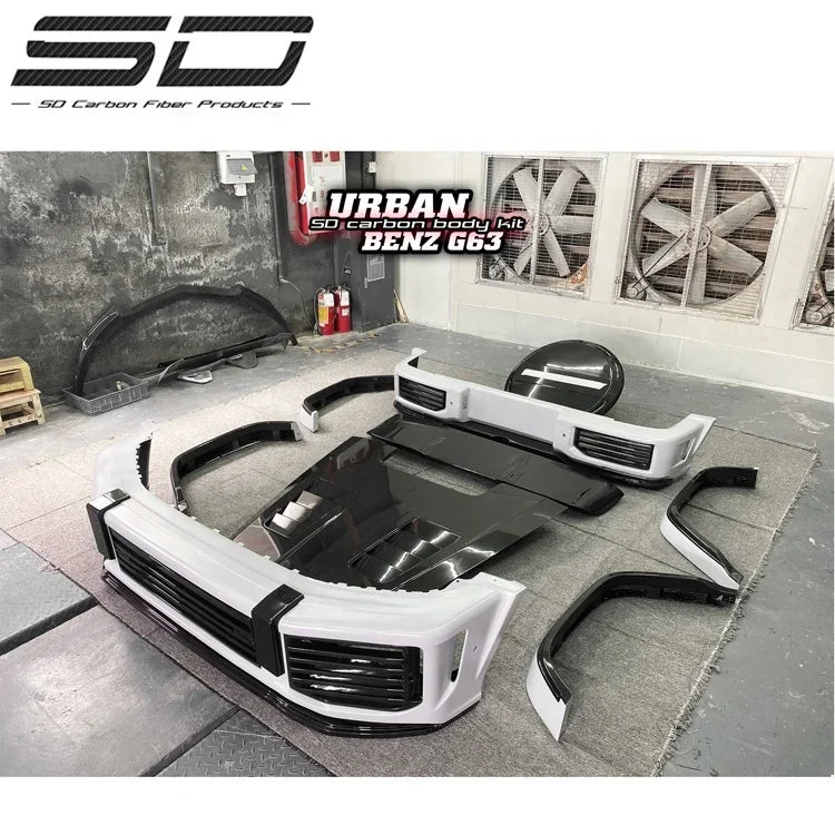 Urban Style Dry Carbon Fiber Car Body Kit For Mercedes Benz G-Class