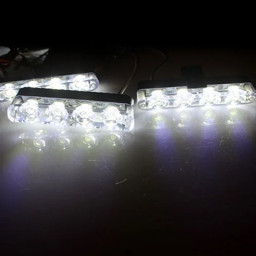 12V 4in1 16LED Strobe Grille Light Car Flashing Emergency Warning