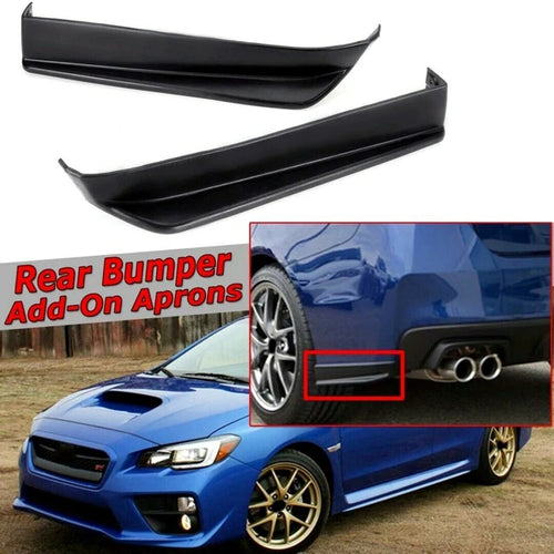 2X Car Rear Bumper Lip Aprons Spats Splitters Diffuser Canard