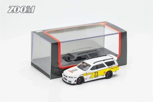 Zoom 1:64 Stagea 1Gen WC34 260RS Wagon HKS#87 Calsonic#12 Lightning#23