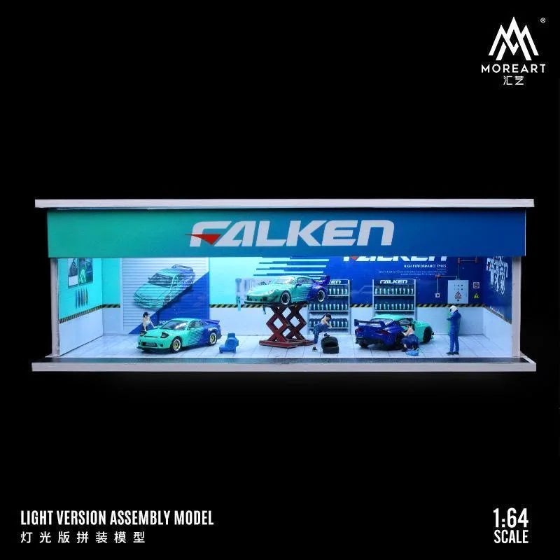 TimeMicro&MoreArt 1:64 FALKEN theme painting new repair workshop light