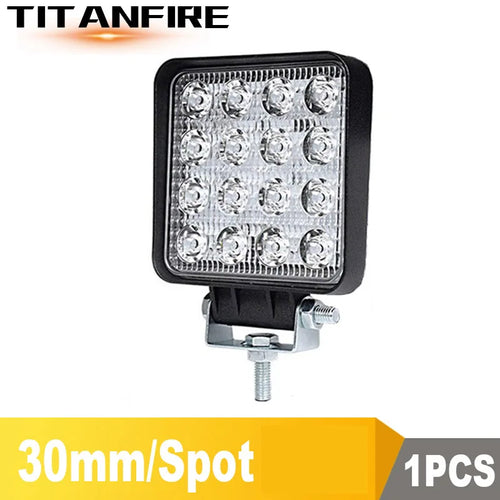 ZK30 DS 4x4 LED Spot/Flood Work light 9-30V Car 48W 6000LM 64W 8000LM