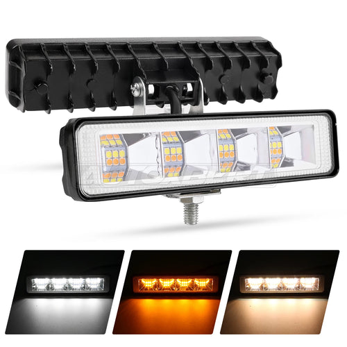 2Pcs 24led Slim Light Bar 6inch LED Driving Running Work Light Spot