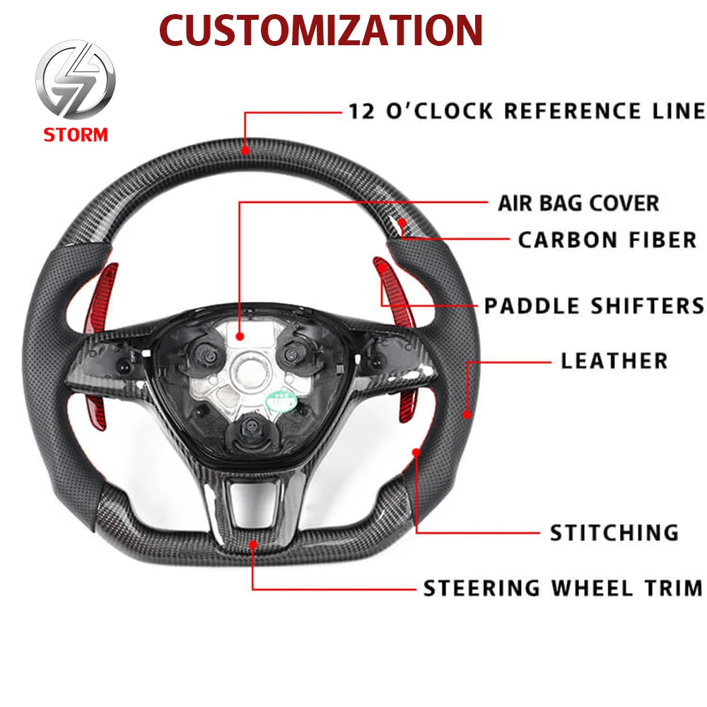 Wholesale custom car racing steering wheel for Ford mustang 2015