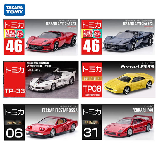 TAKARA TOMY Tomica Ferrari 1/64 Mini Diecast Alloy Model Car Toys