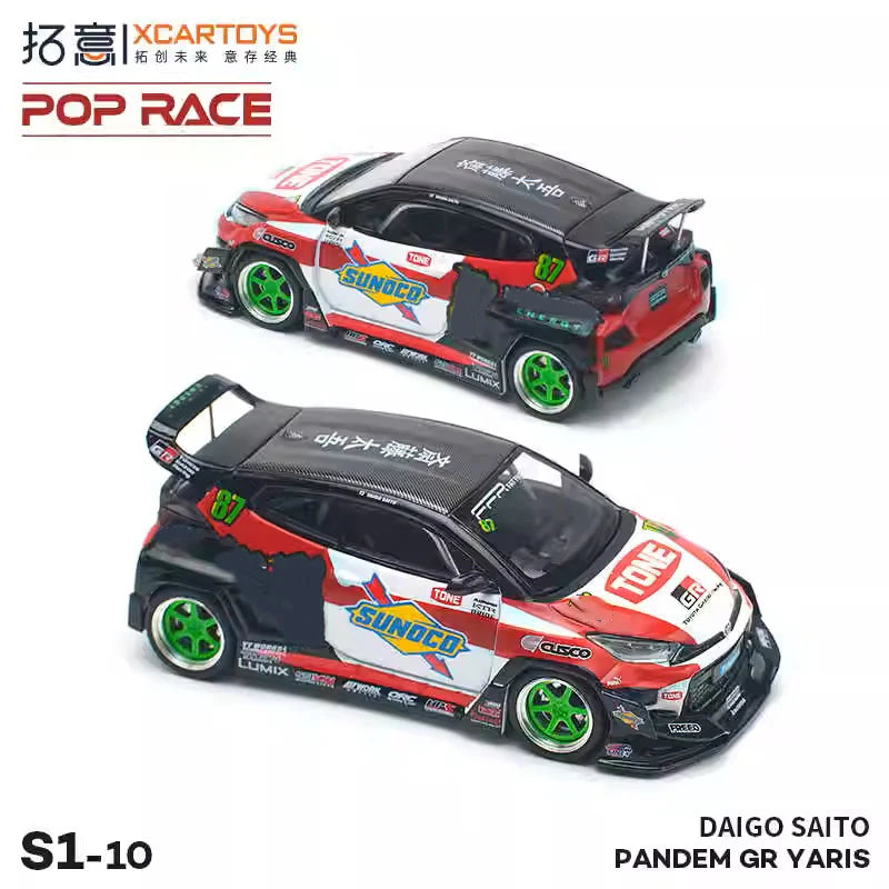 **Pre-order ** Xcartoys x POP RACE 1:64 PANDEM GR Diecast Model Car