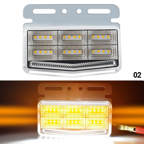 24V Truck Side Marker Indicator 42LED Super Bright Lights Waterproof