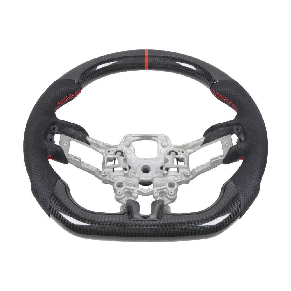 Real Carbon Fiber Steering Wheel for Ford Mustang 2018-2024 Shelby