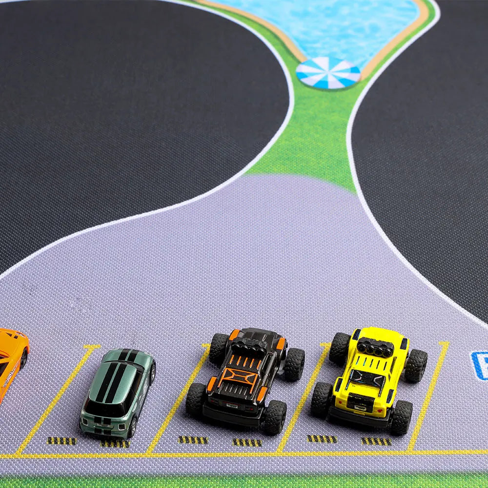 90x160 CM Plastic Rubber Spare Race Track Scene Mat Vehicles Model