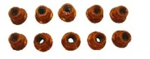 6colors 10pcs 4mm Wheel Nut/ Metal Wheel Hardware for 1/10 R/C hobby