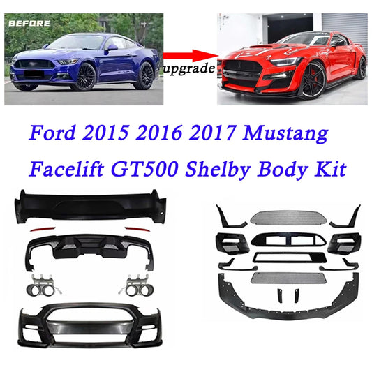 Upgrade Body Kit For Ford Mustang 2015 2016 2017 GT500 Style Front