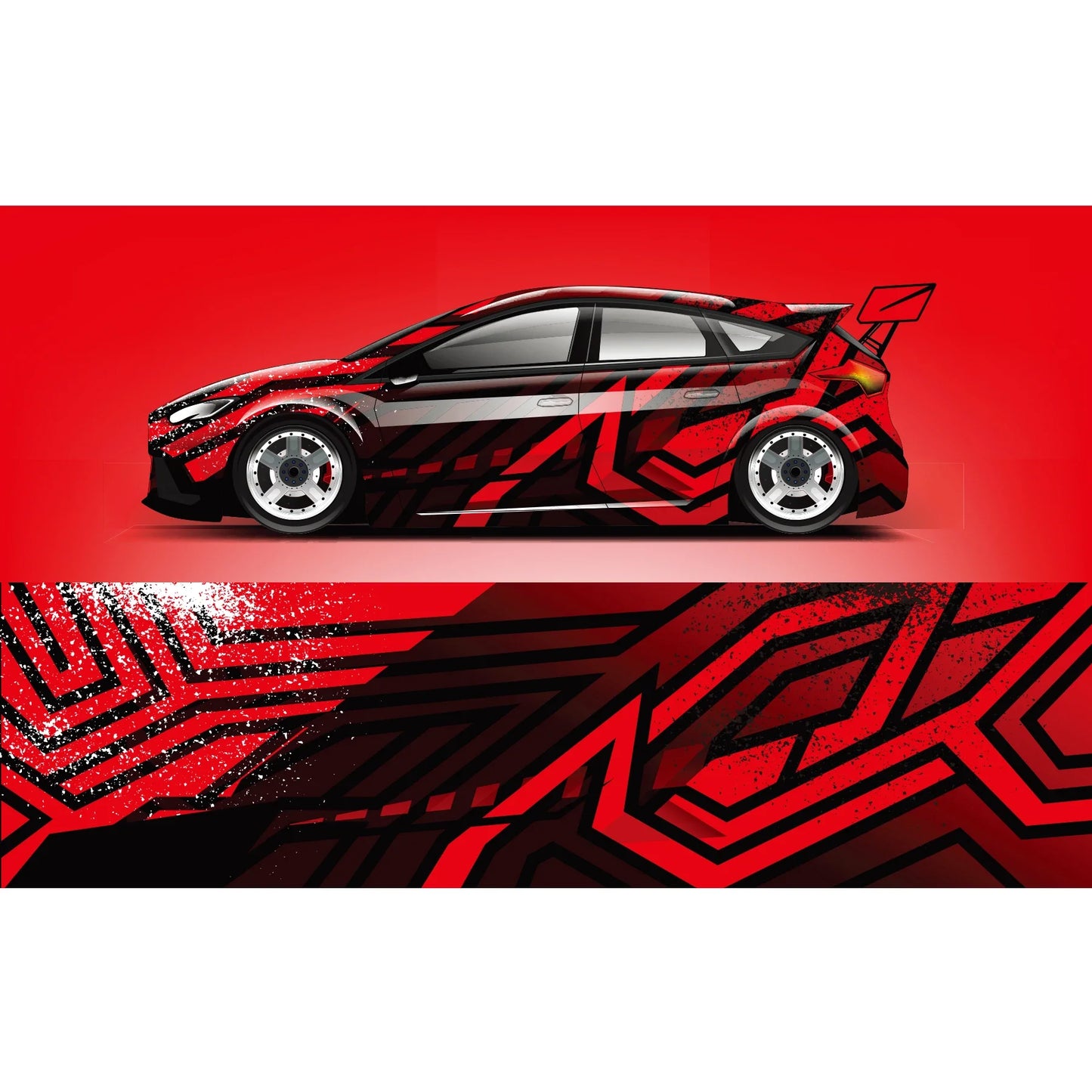 Sketch Car Full Wrap Sticker Auto Accessories Decal Decorative Cut