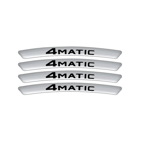 4Pcs Car Styling Wheel Rim Aluminum Logo Sticker For Mercedes benz A B