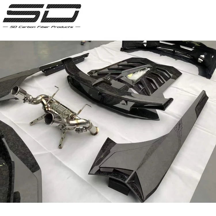 SVJ Style BodyKit 2011-2015 Forged Dry Carbon Fiber Car Bumper For