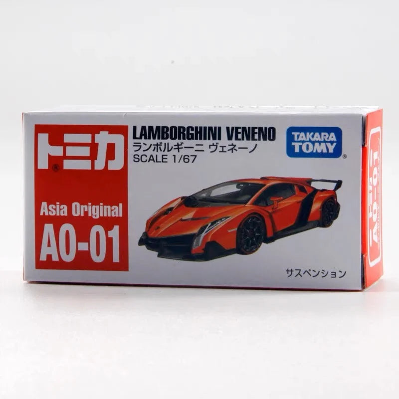 Takara Tomy Tomica AO-01 Lamborghini Veneno Mini Diecast Alloy Model