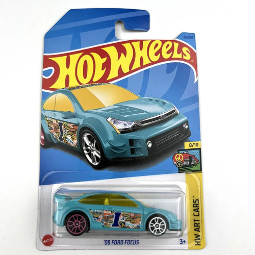 2023-83 Hot Wheels Cars 08 FORD FOCUS 1/64 Metal Die-cast Model