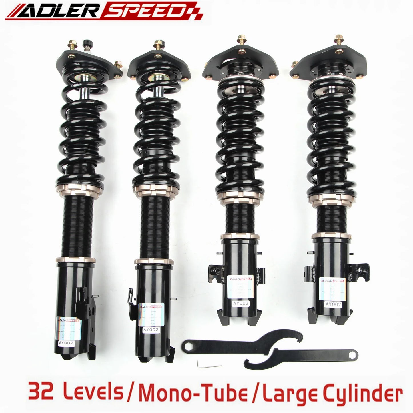 ADLERSPEED 32 Level Mono Tube Coilovers Suspension Kit For Subaru