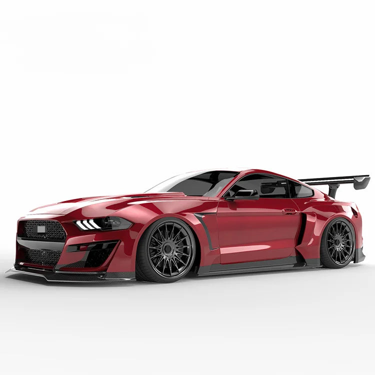 Wide body kit for new Ford Mustang car accessories wide flare carbon