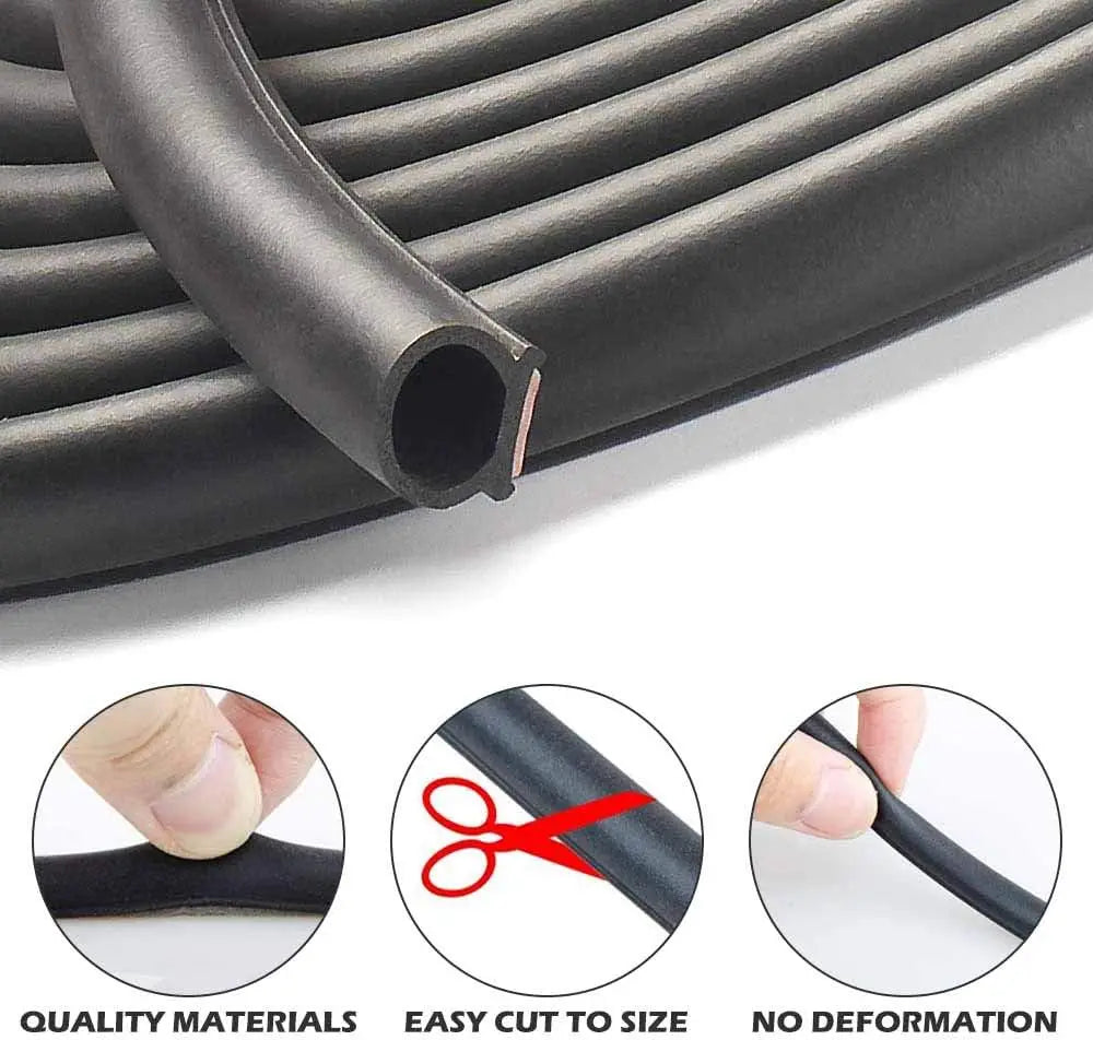 10m Rubber Car Door Trunk Boot Edge Seal Strip Sound Proof For Subaru