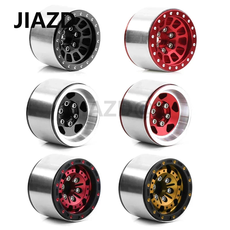 4PCS TRX4M 1.0'' Metal Wheels Upgrade Hub Rim for 1/18 RC Crawler Car