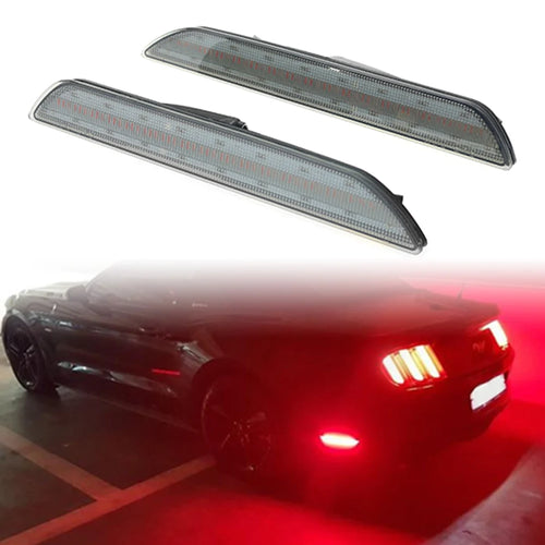 2Pcs Car LED Rear Bumper Side Marker Lights Red Sidemarker Blinker