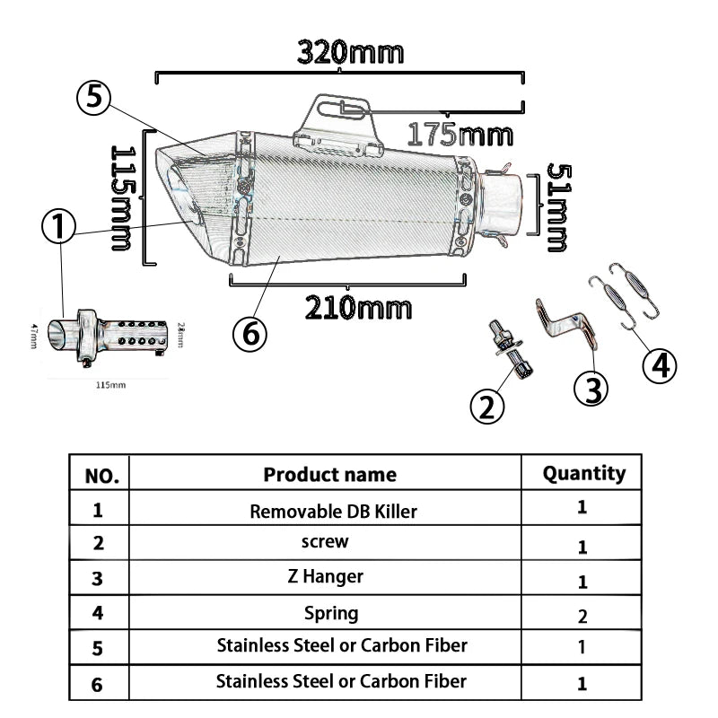 Slip On For CFMOTO 800MT 800 mt CF800-5A 2021 2022 Motorcycle Exhaust