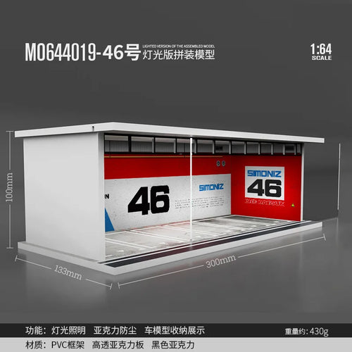 TimeMicro&MoreArt 1:64 Parking lot model scene 1:64 simulation alloy