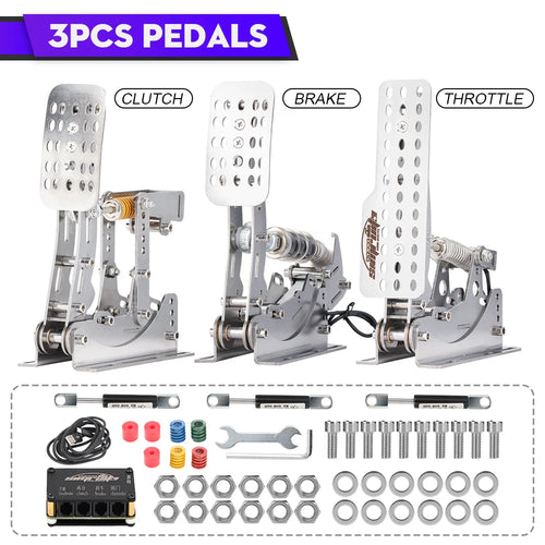 SimRuito Sim Racing LoadCell Pedals 3mm stainless steel Racing