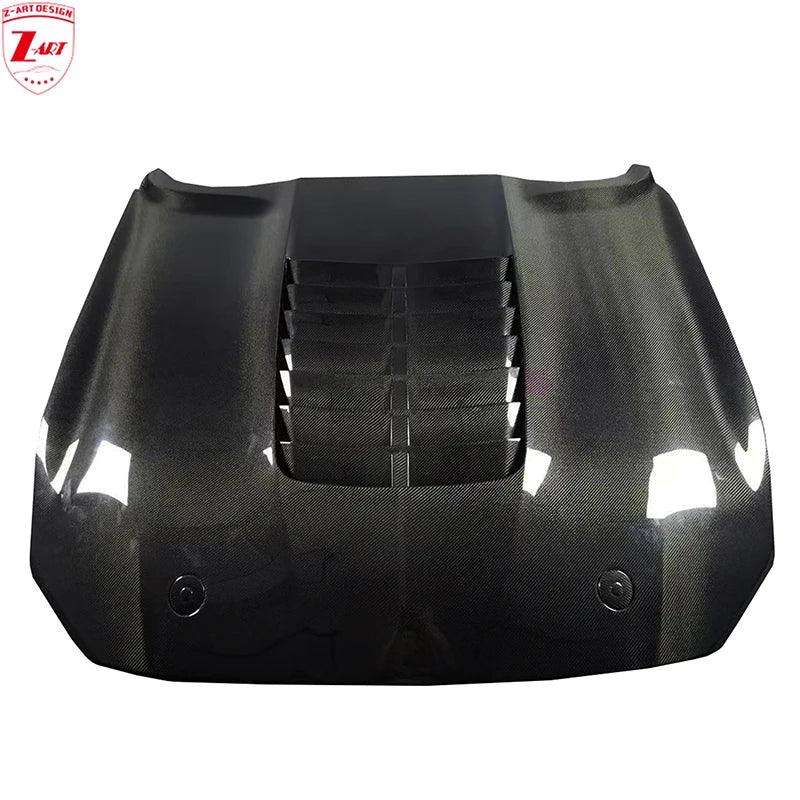 Z-ART GT500R Engine Hood for Ford Mustang Carbon Fiber Engine Lid for