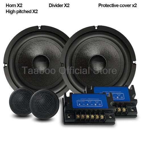 6.5 Inch Super Subwoofer with Tweeter 120W High Power Speaker HiFi Car