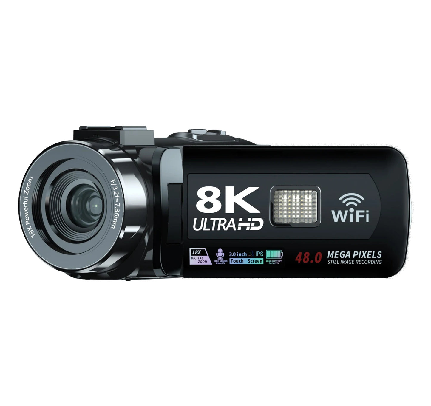 8K Professional Camcorder WIFI Digital Video Camera For Youtube