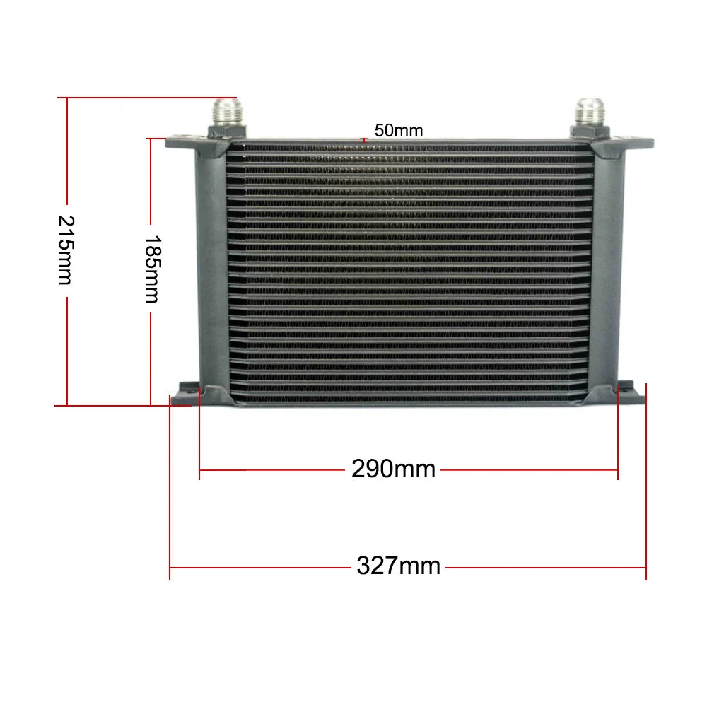 LIZHI Universal 25 Rows Oil Cooler Kit + Oil Filter Relocation Male