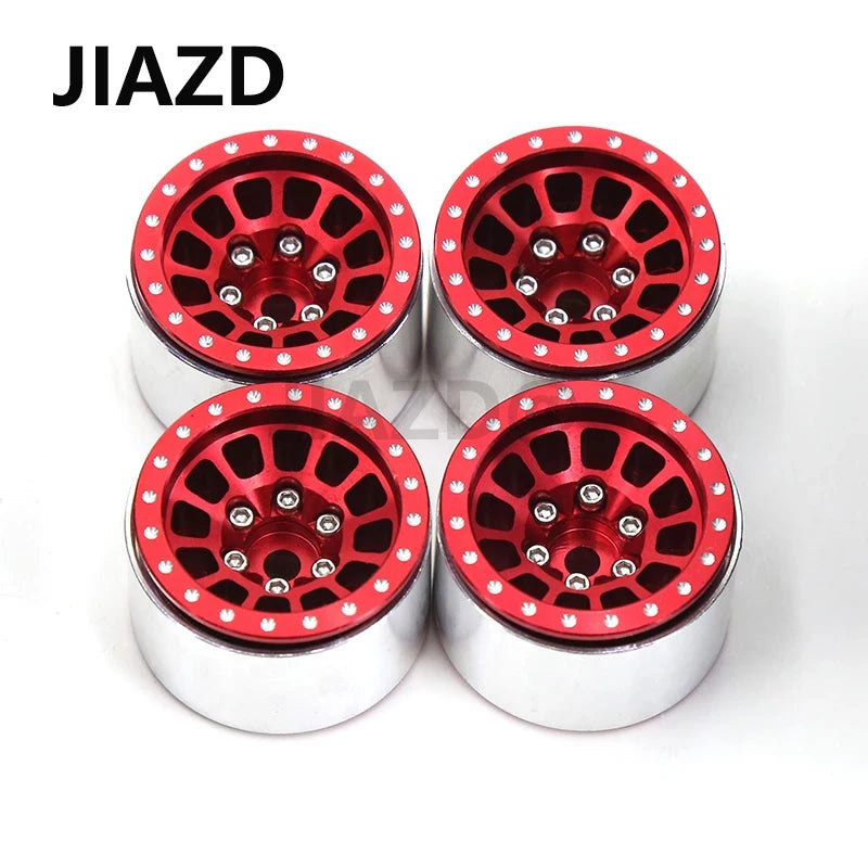 4PCS TRX4M 1.0'' Metal Wheels Upgrade Hub Rim for 1/18 RC Crawler Car