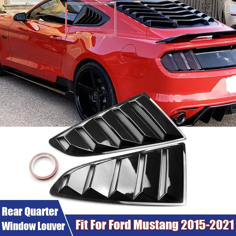 Rear Quarter Window Louvers Side Air Vent Cover Windshield Fit For