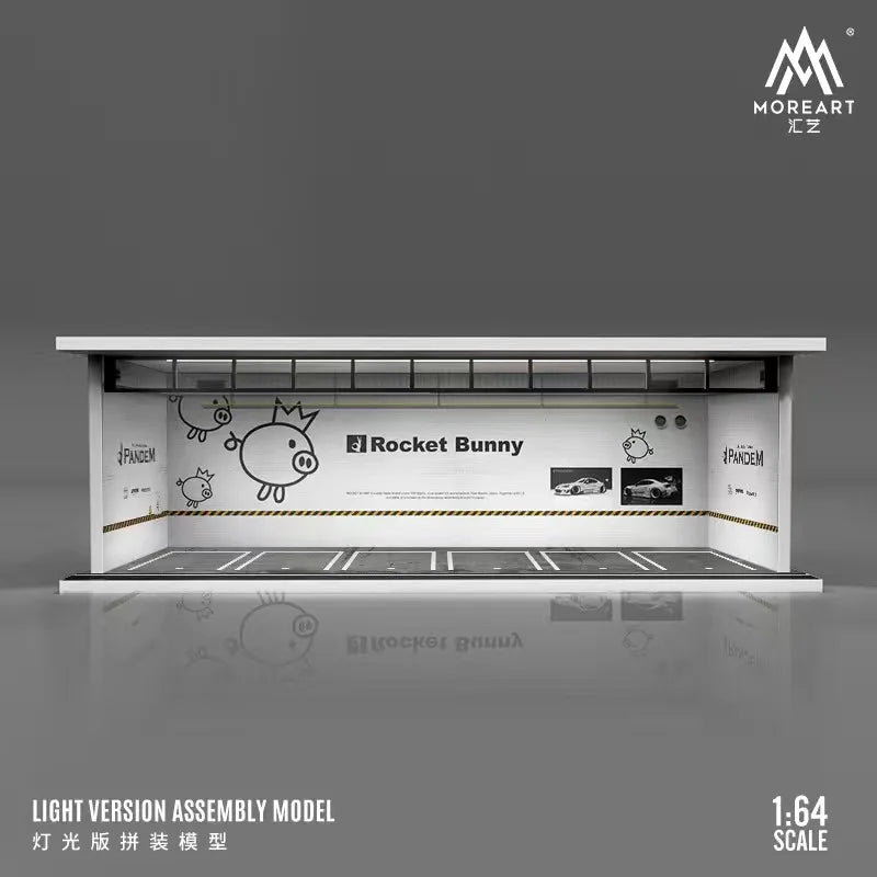 Timemicro+MoreArt 1:64 Rocket bunny light version garage assembly