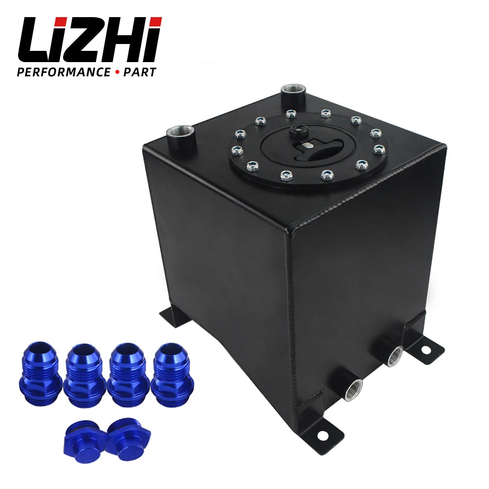 LIZHI RACING - 2.5 Gallon 10L Aluminum Race Drift Fuel Cell Tank Fuel