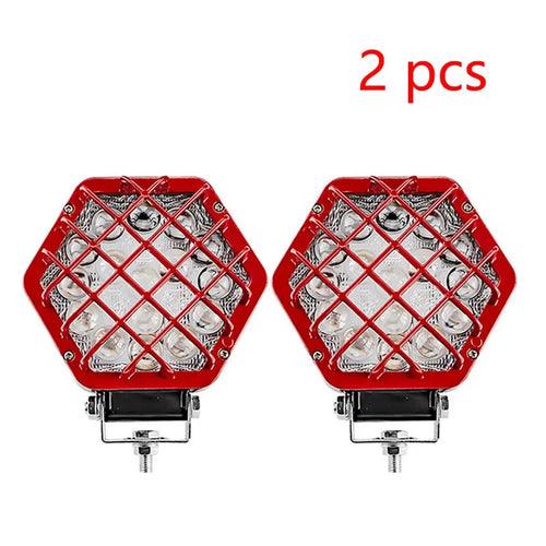 1/2 pcs 5 inch 48W LED Light Car 16Pcs LED Boat Truck Work Light