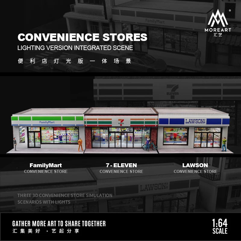 TimeMicro+MoreArt 1:64 Family Convenience store lighting version