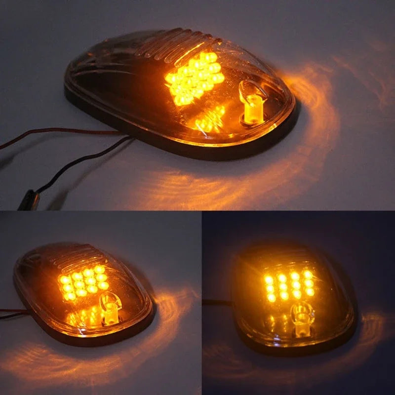 5Pcs Car Light Cab Roof Spotlight Top Marker Running Car LED Amber