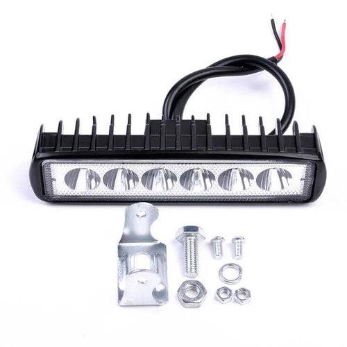 1Pcs 18W Spotlight LED Bar Lamp ATV Off Road SUV 4WD Car Boat Truck